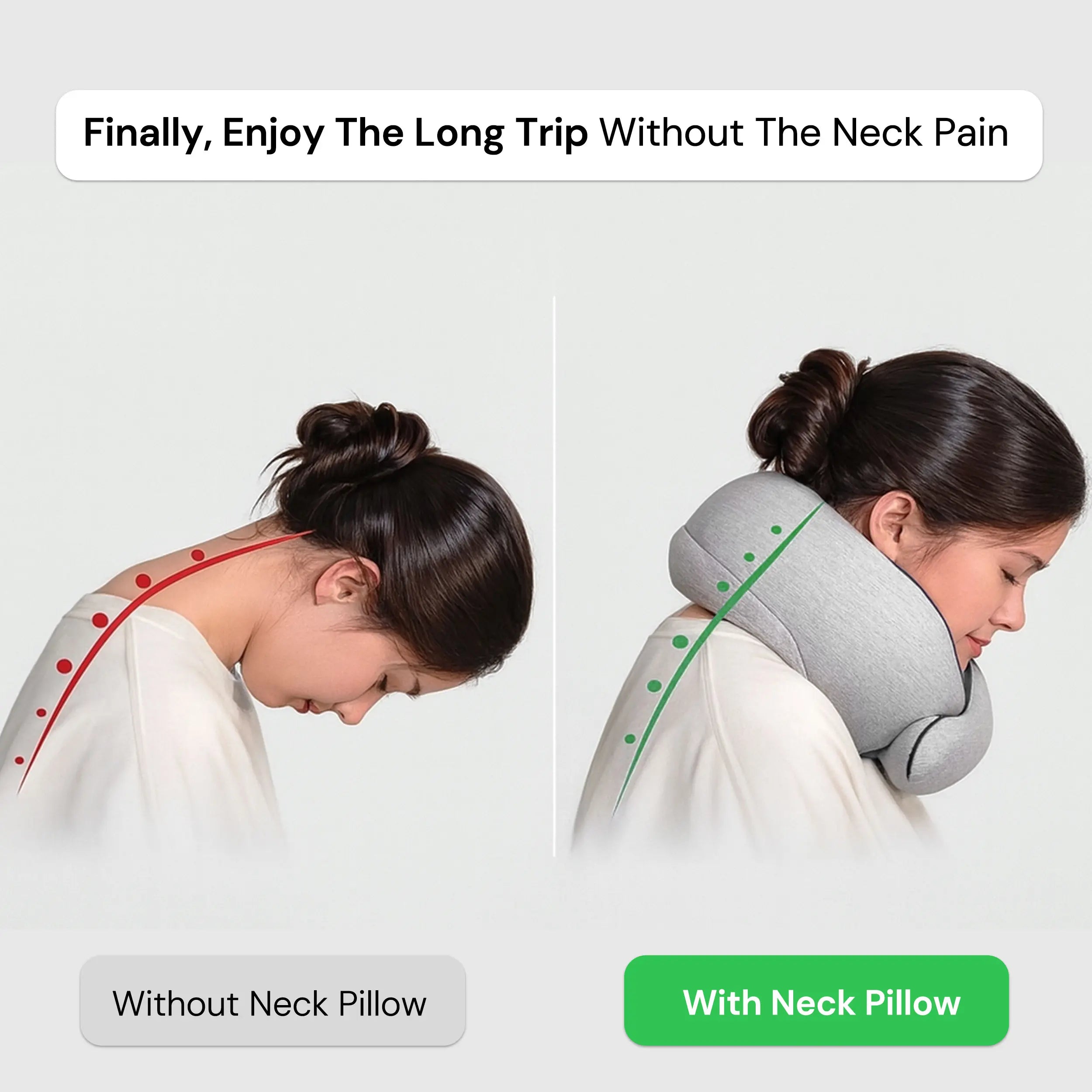 The Ultimate 360° Ergonomic Support Travel Pillow