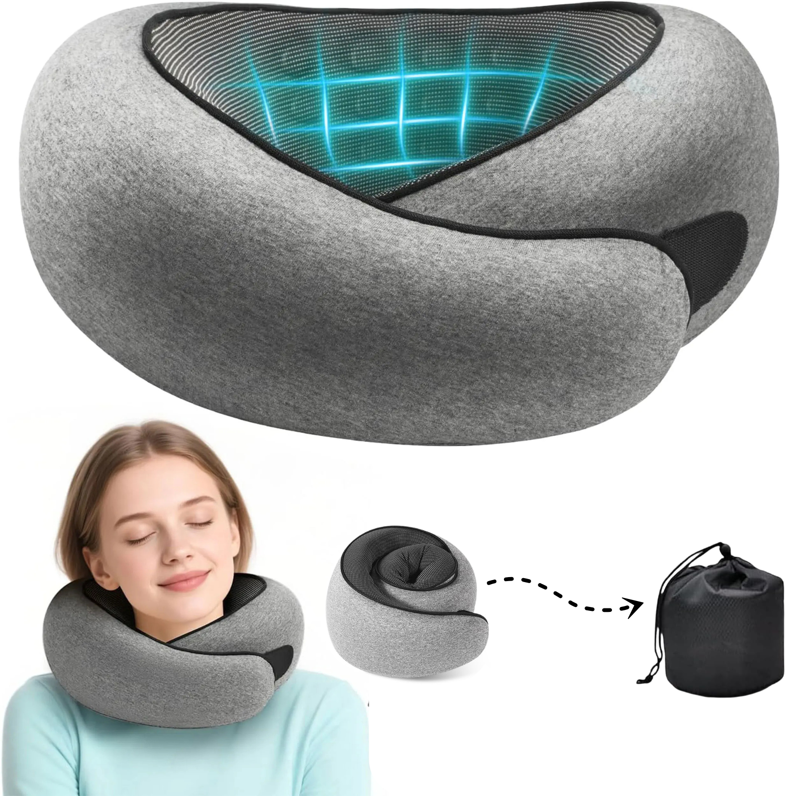 The Ultimate 360° Ergonomic Support Travel Pillow